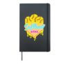Softball Ice Cream Drip Mom Sweet Softball Mama Game Day Hardcover Journal, Black