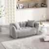 Soft beanbag Chair with high Resilience Foam for Two People. The Comfortable Square Recliner Sofa is Ideal for Family Members and Friends Engaged in Games, Reading, Watching TV