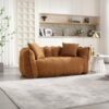 Soft beanbag Chair with high Resilience Foam for Two People. The Comfortable Square Recliner Sofa is Ideal for Family Members and Friends Engaged in Games, Reading, Watching TV