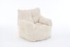 Soft Fluffy Corduroy Fabric Bean Bag Chair Filled with Memory Sponge