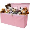 SoftOwl Extra Large Toy Storage Organizer with Lid - Sturdy, Collapsible Toy Chest Storage Box Design - Toys Bin with Dividers for Kids, Nursery, Bedroom, Playroom 37"x16"x14"