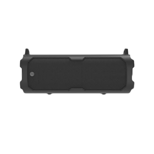 Soft Silicone Protective Case Cover Compatible for Xiaomi Sound Party Wireless Speaker, Shockproof Travel Carrying Sleeve with Detachable Shoulder Strap Speaker Accessories,Black