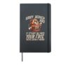 Soggy Beaver Bbq All Over Face Funny Barbecue Joke Men Women Hardcover Journal, Black