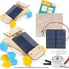 Solar Car Kit, 2-Pack - Build 2 Solar Powered Wooden STEM Cars