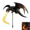 Solar Dragon Fire Garden Light, Fire Breathing Dragon Solar Light (1pc)