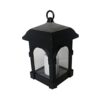 Solar Garden Light Led Solar Candle Lantern Courtyard Light Outdoor Garden Solar Light Hanging Solar Lamp Decorative Lights 1 Pcs (Color : Brown) (Black)