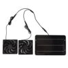 Solar Powered Fan Kit Portable 10W 12V Cooling Ventilation Efficient Cooling for Chicken Coop, Greenhouse, Dog House, Shed, Monocrystalline Silicon,