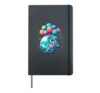 Solar System Planets Science Space Boys Girls STEM Kids Hardcover Journal, Black
