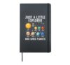 Solar System Planets Space Science Astronomy Kids Toddler Hardcover Journal, Black