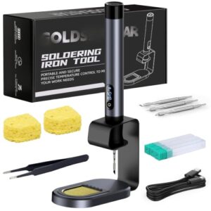 Soldering Iron Kit, Cordless Soldering Iron,7S Fast Heating (392°F-842℉)