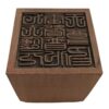 Solid Jujube Wood Carved Treasure Seal