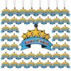 Solsew 100 Pcs Perfect Attendance Awards, Silicone Reward Tags with Chains