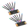 SOLUSTRE Dual Color Water Based Markers round Tip Dual Tip 12pcs