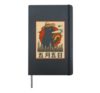 Sombrero Kaiju Cat Taco Funny Cinco de Mayo Retro Pop Art Hardcover Journal, Black