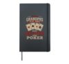 Some Grandpas Play Bingo Real Grandpas Play Poker Hardcover Journal, Black