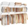 SONGMICS HOME Closet System, Closet Insert Organizer, 6-8 ft Closet Shelves
