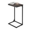 SONGMICS HOME C Shaped End Table for Couch, Small Side Table
