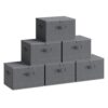SONGMICS Set of 6 Storage Bins with Zipper Lids, 31 Quart Storage Boxes