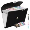 Sooez Expanding File Folders, 13 Pocket Accordion File Organizer, Letter/A4