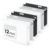 Sooez Extra Capacity Plastic Hanging File Folders, 12 Pack File Organizer
