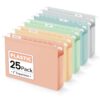 Sooez Extra Capacity Plastic Hanging File Folders, 25 Pack File Organizer