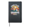 Soon To Be Grandpa; New Future Expecting Grandfather To Be Hardcover Journal, Black