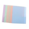 SOPOTUTU File Organizer Folder and Writable Label Area, Wrinkle-Free PP Material 6pcs Letter Size with Double Pocket Design Document Folder Random Color for School and Classroom Use