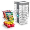 Sorbus 8-Pack Large Clear Plastic Storage Bins with Lids – Kitchen, Pantry, Fridge, Cabinet & Refrigerator Organizers