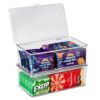 Sorbus Pantry Storage Organizer with Lids- Clear Plastic Refrigerator Organizer Bins- Multi Purpose & Versatile Stackable Cabinet Organizers- Cosmetics, Laundry, Office Supplies Food Organizer- 2 Pack