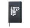 Sorry Cant Bbq Bye Funny Barbecue Meat Grill Men Women Kids Hardcover Journal, Black