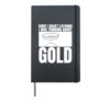 Sorry I Wasn't Listening Funny Gold Panning Hardcover Journal, Black