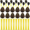 Sosation 36 Pcs Cheerleading Pom Poms and Thunder Sticks, Black Gold