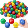 Sotiff 100 Pcs Stress Balls Bulk for Adults, Four Colors Uplifting Foam