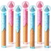 Soulchen 24 Pcs Ice Cream Bubble Wands Party Favors Birthday Kids