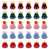 Soulchen 30 Pcs Multicolor Pom Beanie Quiet Critters with Plastic Storage Jar, Classroom Behavior Reward Tool, Educational Learning Activity Supplies for Kids