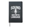Sound Engineer Studio Life Audio Mixing and Music Production Hardcover Journal, Black