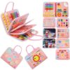 Soupost Busy Board for Toddlers, Montessori Sensory Toy with Fine Motor Activities, Travel Activity Book for Airplane and Car, Educational Learning Gift for Boys and Girls