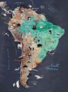 South America Map Funny Boxed Puzzles for Adults 500 Pieces, Challenging and Relaxing Gifts Idea for Puzzle Enthusiasts