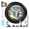 Sovteoqanir FJxiaoqany Ac Condenser Outdoor Mister, Energy Saving Cooling Misting Systems, Uniform Fine Mist Mister for Outside Kit for High Temperature Climate Homes
