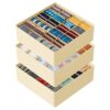 SpaceAid Sock Drawer Organizer Divider 3 Pack, 64 Cell Dresser Closet Nursery Underwear Organizers Storage Bins for Organizing Socks Underwear Ties Belts (Beige)