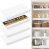 SpaceAid Wire Shelf Covers for Pantry Rack, 28" W x 12" D, White 4pcs