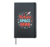 Space and Rocket Science for Kids Fun STEM Space Exploration Hardcover Journal, Black