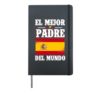 Spanish Father's Day Daddy Best Dad Hardcover Journal, Black