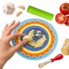 Spanish Garlic Ceramic Grater Plate,Large Tomato Mincer Bowl，C