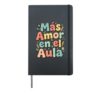 Spanish Inspirational More Loves Mas Amor En El Aula Hardcover Journal, Black