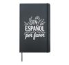 Spanish Teacher Art For Men Women Kids Maestra Appreciation Hardcover Journal, Black