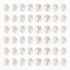 Sparkeads 50pcs Natural Pearl Beads Real Freshwater Cultured Pearl Irregular Oval Round Shaped Loose Spacer Beads Pearls Bulk for Jewelry Making Necklace Bracelet Earring DIY Crafts Undyed