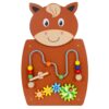 SPARK & WOW Horse Activity Wall Panel, 2 Activities For Ages 18m+