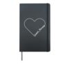 Speech Therapist Therapy Assistant SLP Heart Speech Therapy Hardcover Journal, Black