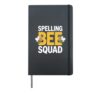 Spelling Bee Squad Funny School Competition Design Hardcover Journal, Black
